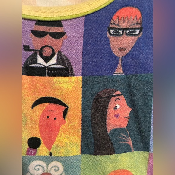 Vintage Custo Barcelona Multicolor Graphic Tee - Picture 3 of 7